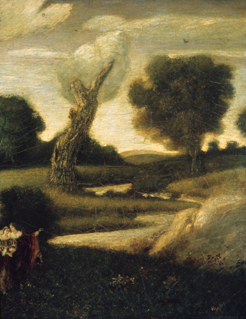 Las Arden, 1888-97, przerobiony 1908 . autorstwa Albert Pinkham Ryder