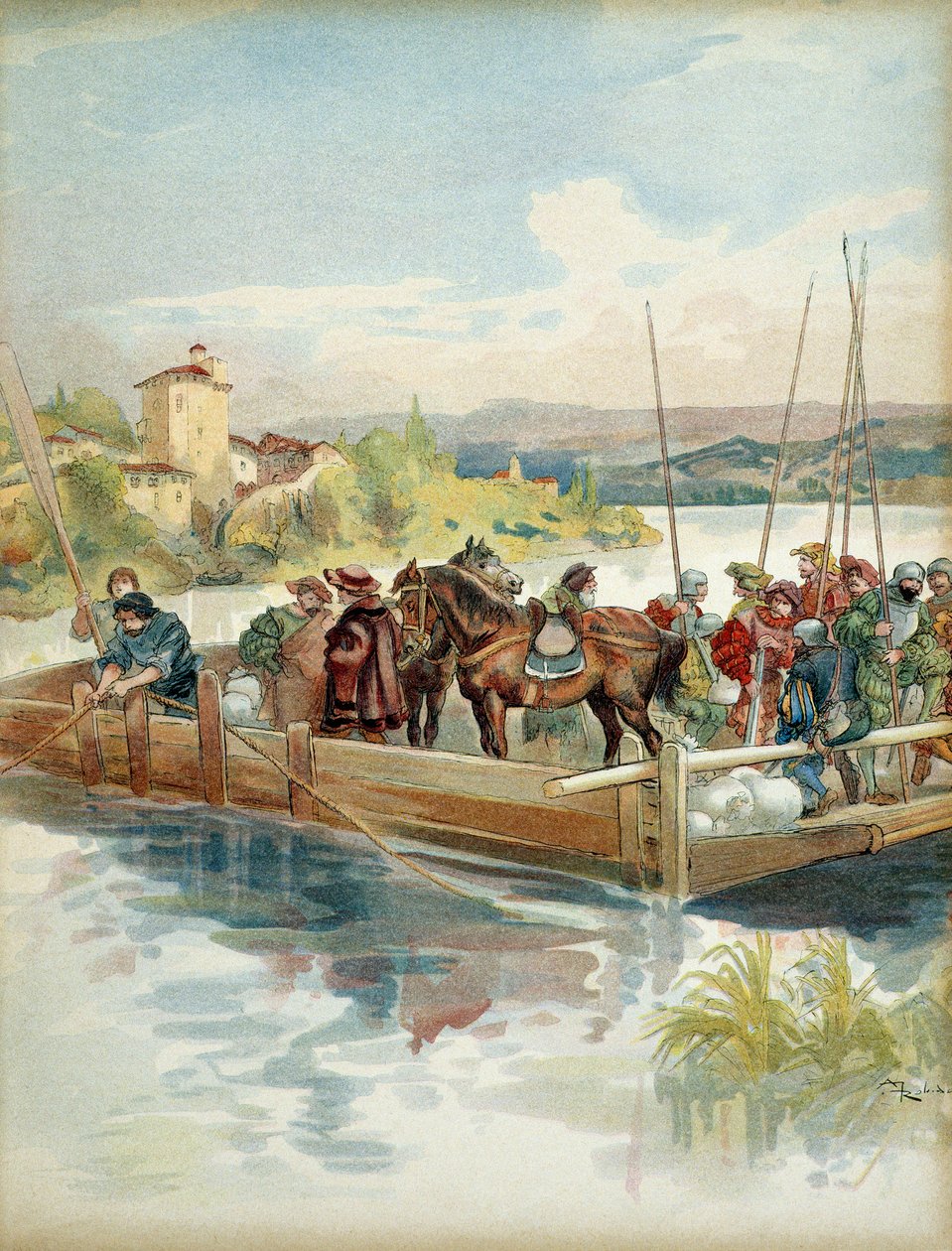 Karol IV Burbon (hrabia, a następnie książę Vendome autorstwa Albert Robida