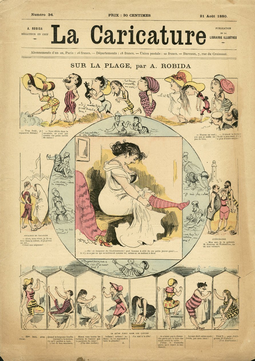 Ilustracja Alberta Robidy (1848-1926) na okładkę La Caricature (1880) autorstwa Albert Robida