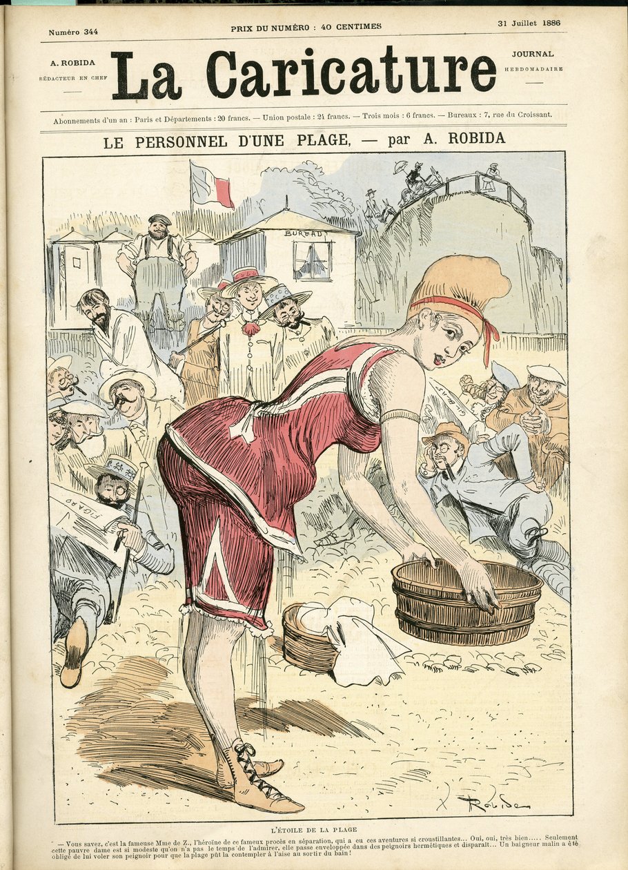 Ilustracja Alberta Robidy (1848-1926) do Koca Karykatury (1880) autorstwa Albert Robida