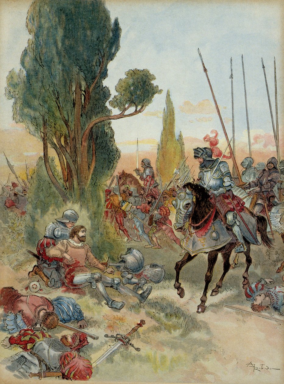 Szósta wojna włoska (1521-1526): Śmierć Pierre