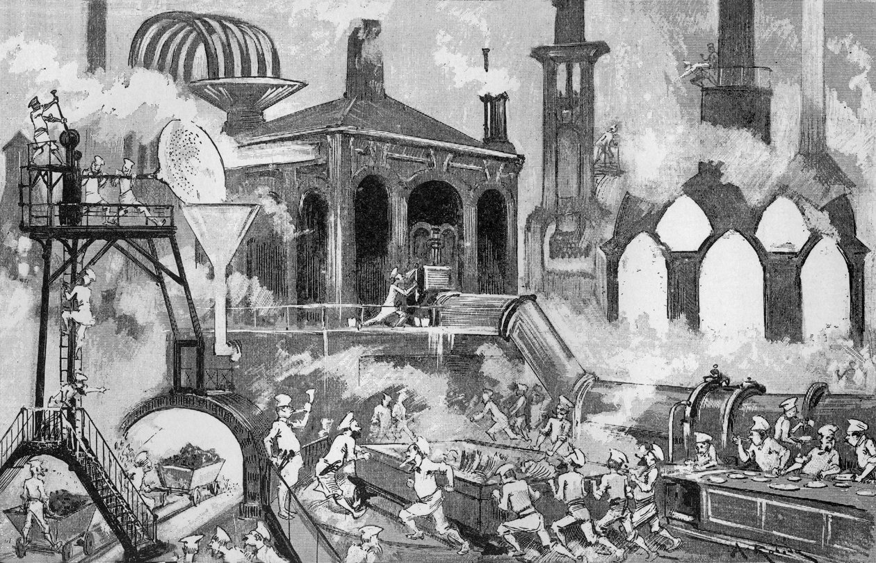 Wielka fabryka żywności autorstwa Albert Robida