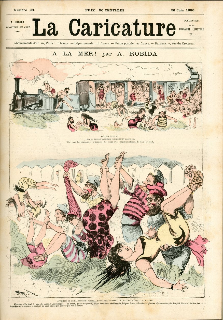 Na morze! 1880 (rycina) autorstwa Albert Robida