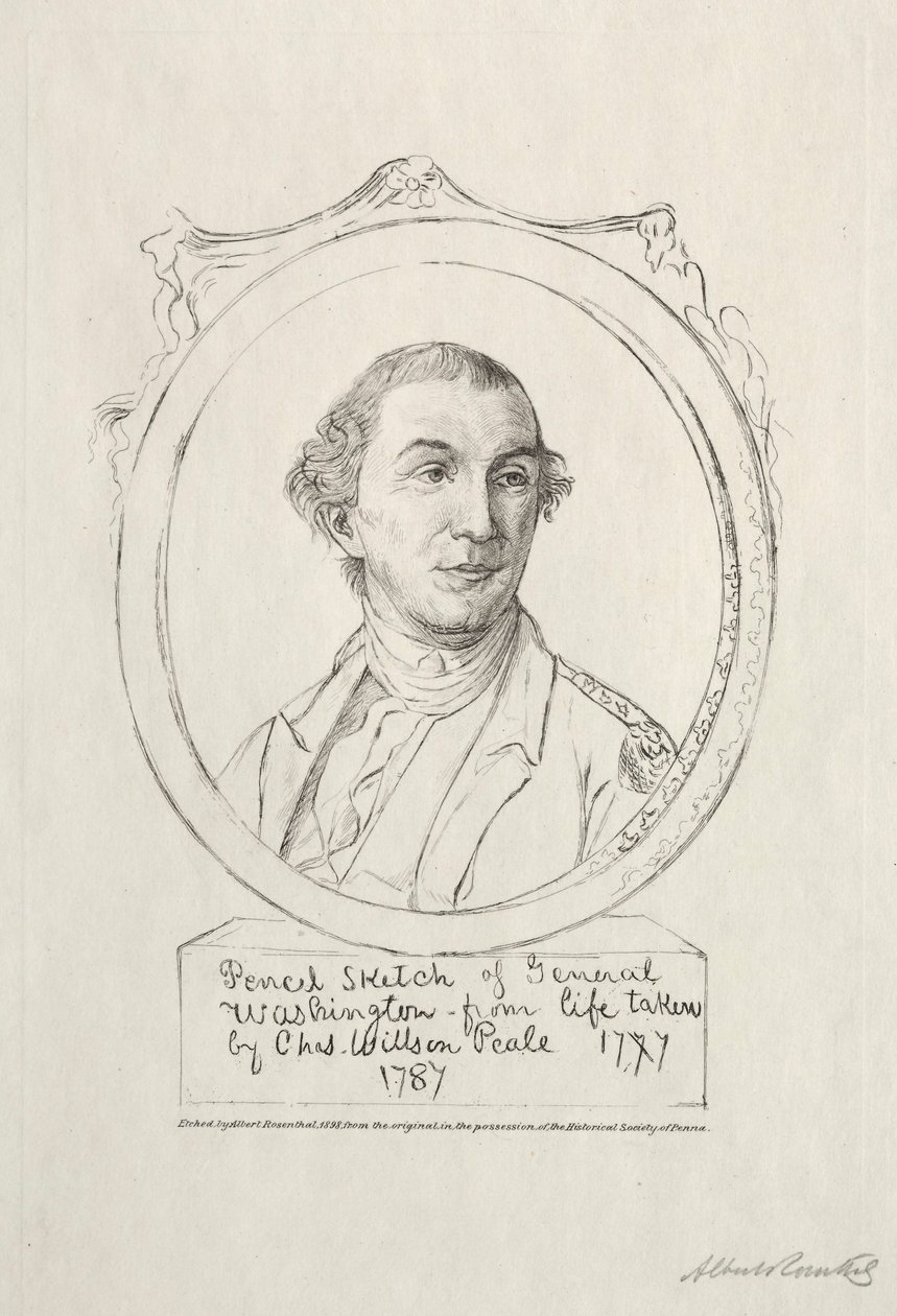 Jerzy Waszyngton, 1898. autorstwa Albert Rosenthal