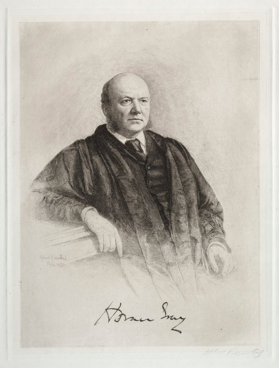 Horacy Gray, 1890. autorstwa Albert Rosenthal