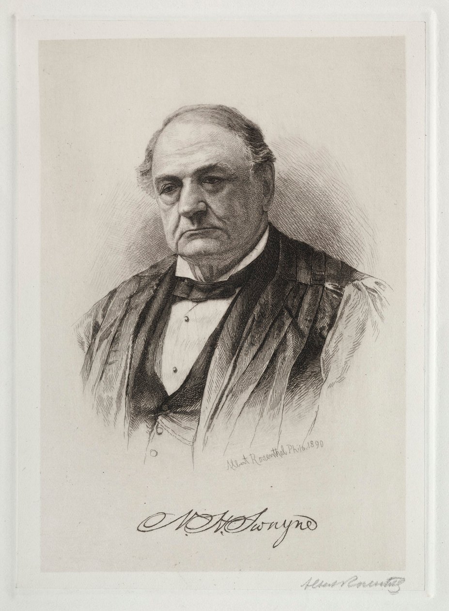 WH Swayne, 1890. autorstwa Albert Rosenthal