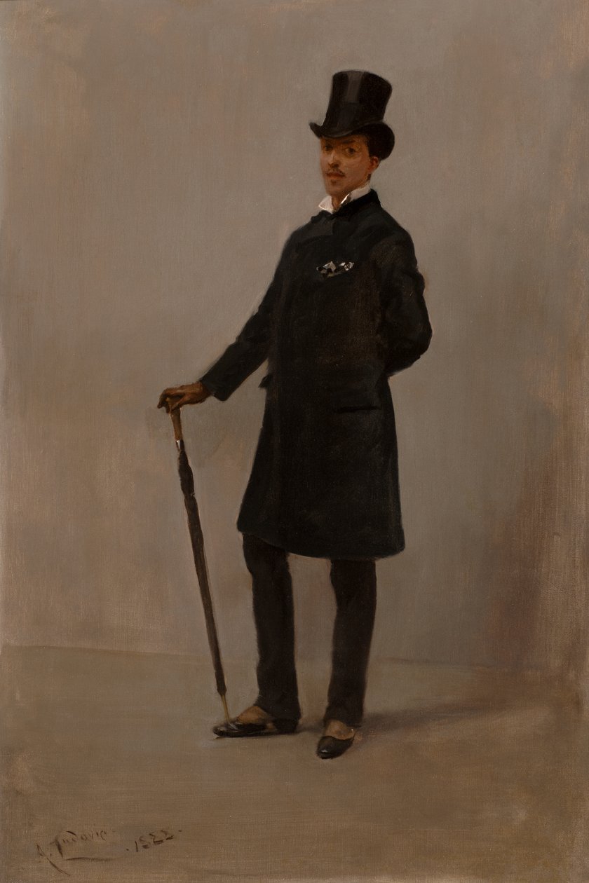 Harmonia w czerni (olej na płótnie) autorstwa Albert Snr. Ludovici