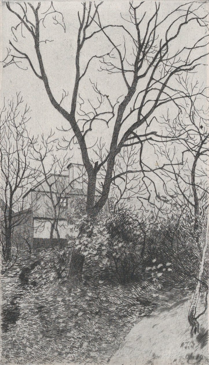 Jesień Jesień, z teki Szwedzkiego Towarzystwa Druków Artystycznych Föreningen för Gr..., 1889. autorstwa Albert Theodor Gellerstedt