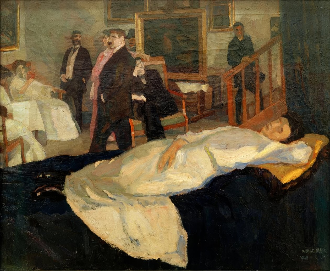 Atelierszene autorstwa Albert Weisgerber