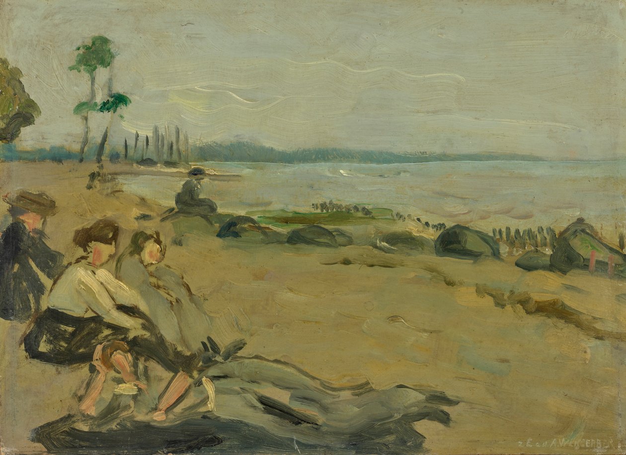 Plaża kąpielowa autorstwa Albert Weisgerber