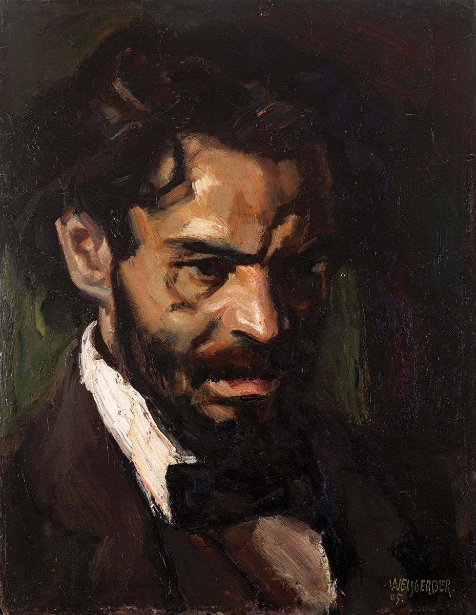 Poeta Ludwig Scharf autorstwa Albert Weisgerber