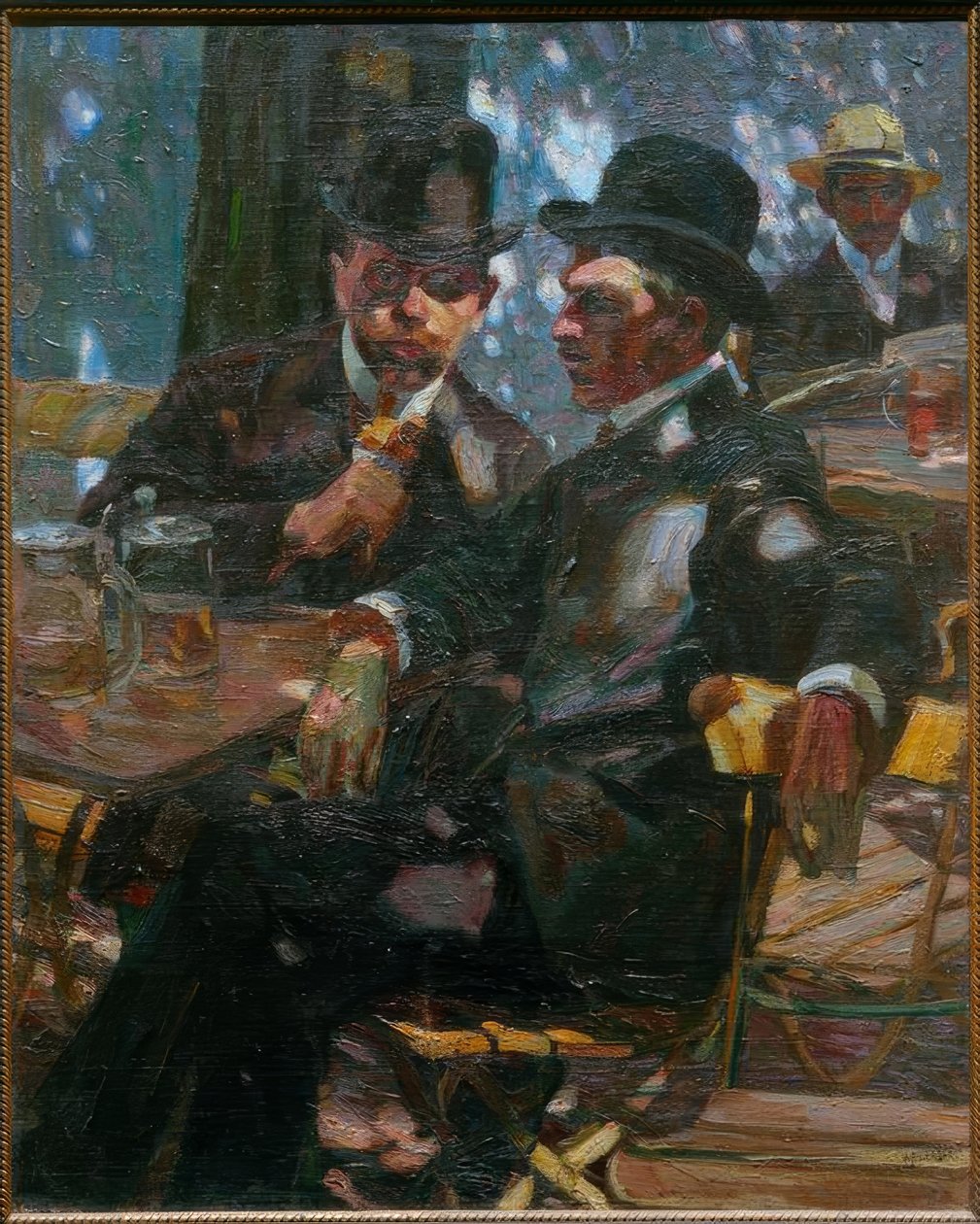 W ogródku piwnym autorstwa Albert Weisgerber