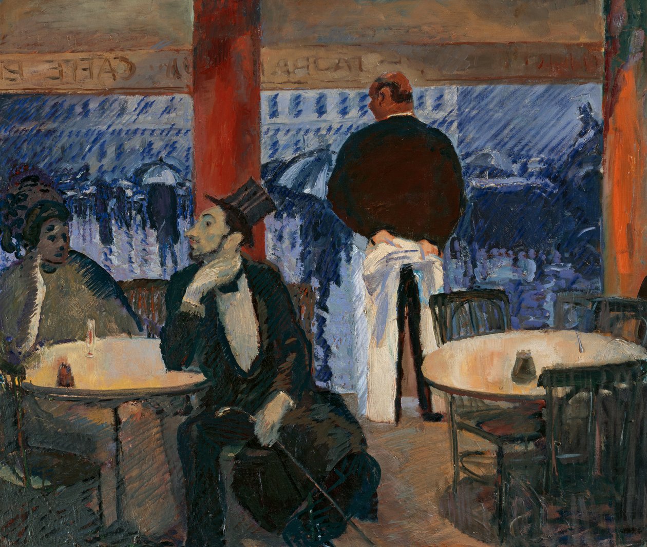Paryska kawiarnia autorstwa Albert Weisgerber