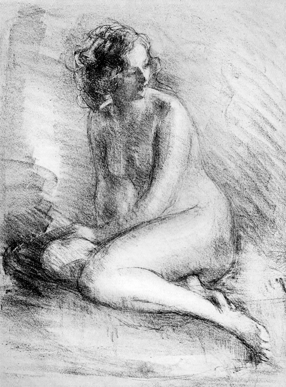 Studium aktu, 1913. autorstwa Albert de Belleroche