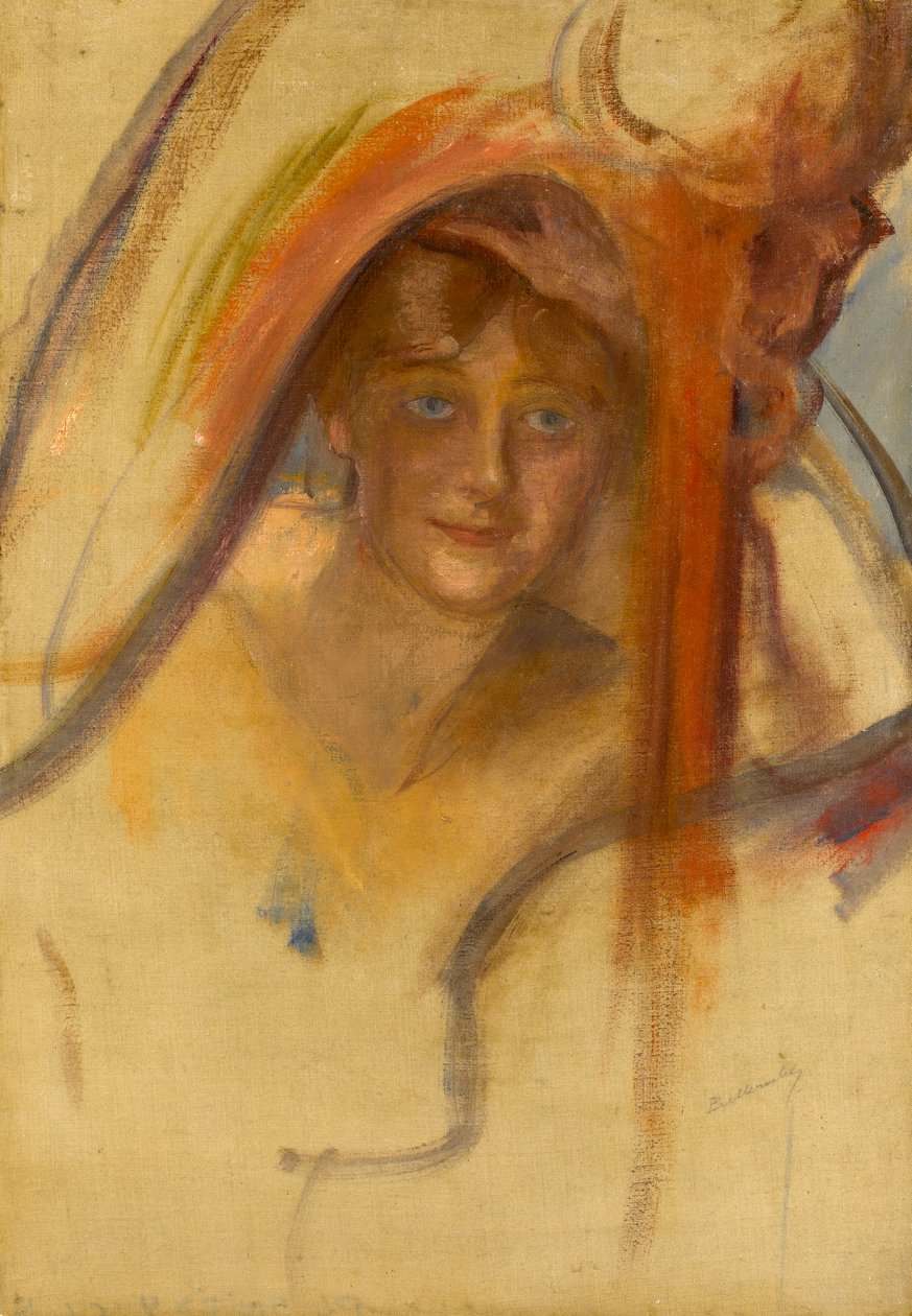 Studium dla Femme a la Harpe, ok. 1902 autorstwa Albert de Belleroche