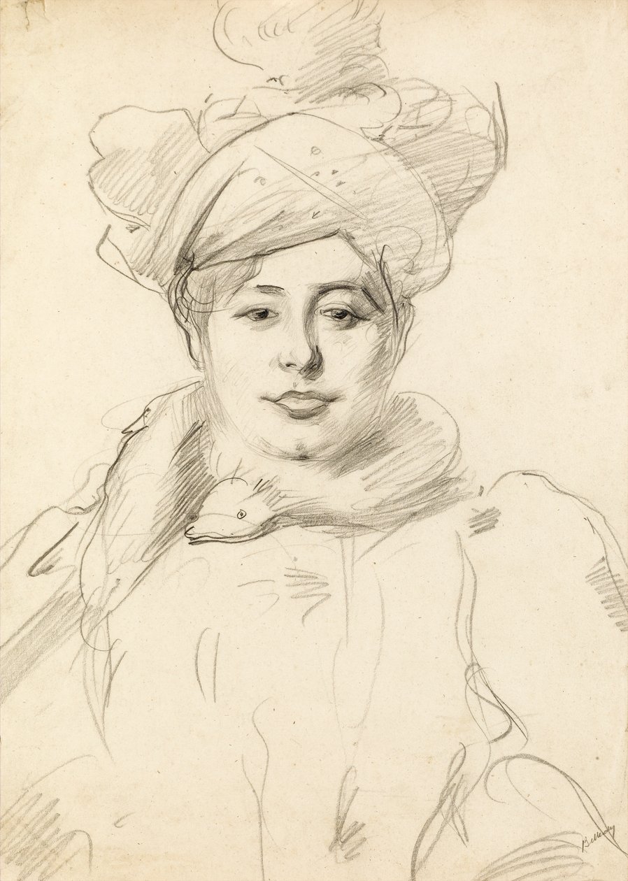 Kobieta w kapeluszu, ok. 1905 autorstwa Albert de Belleroche
