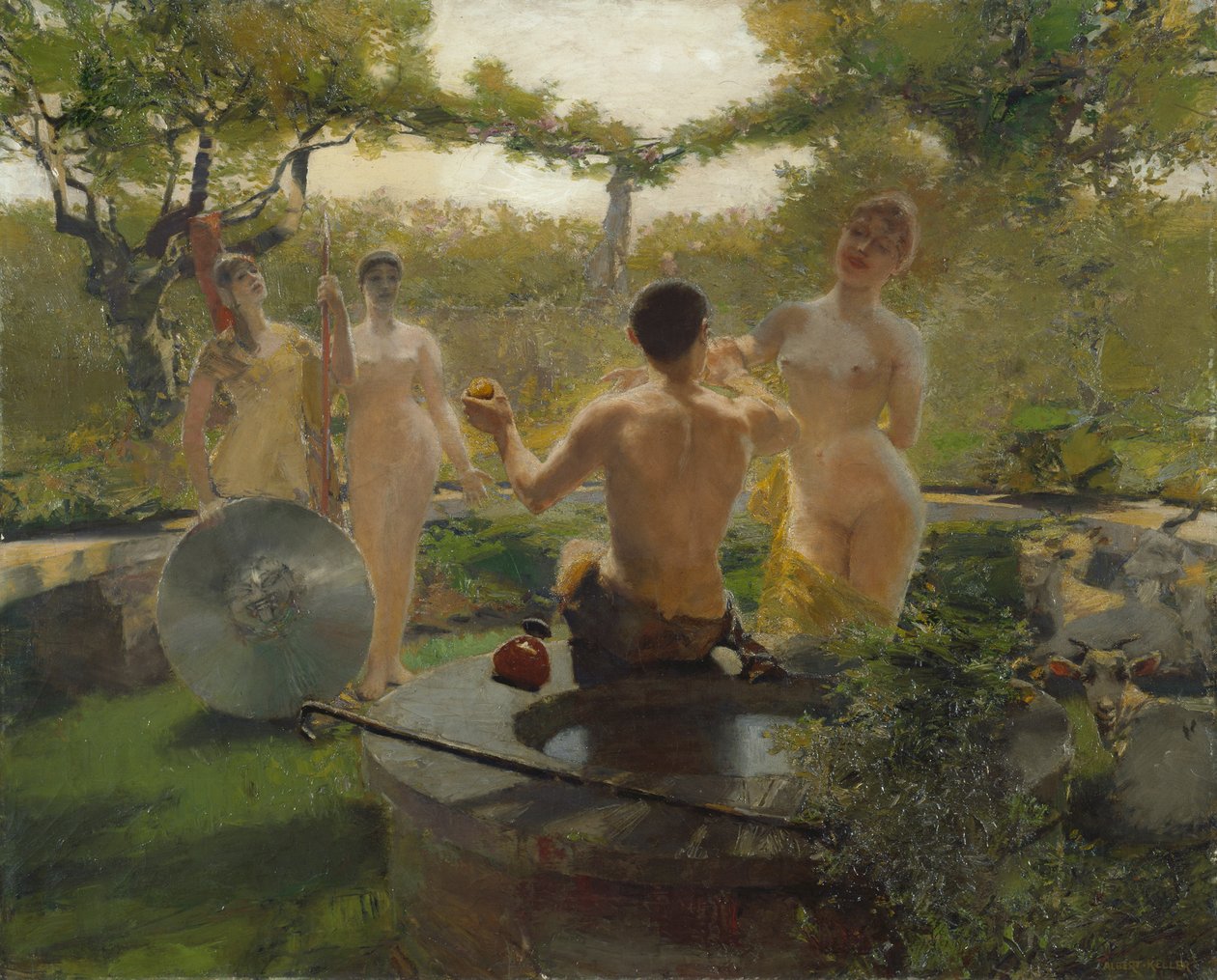 Wyrok Paryża autorstwa Albert von Keller