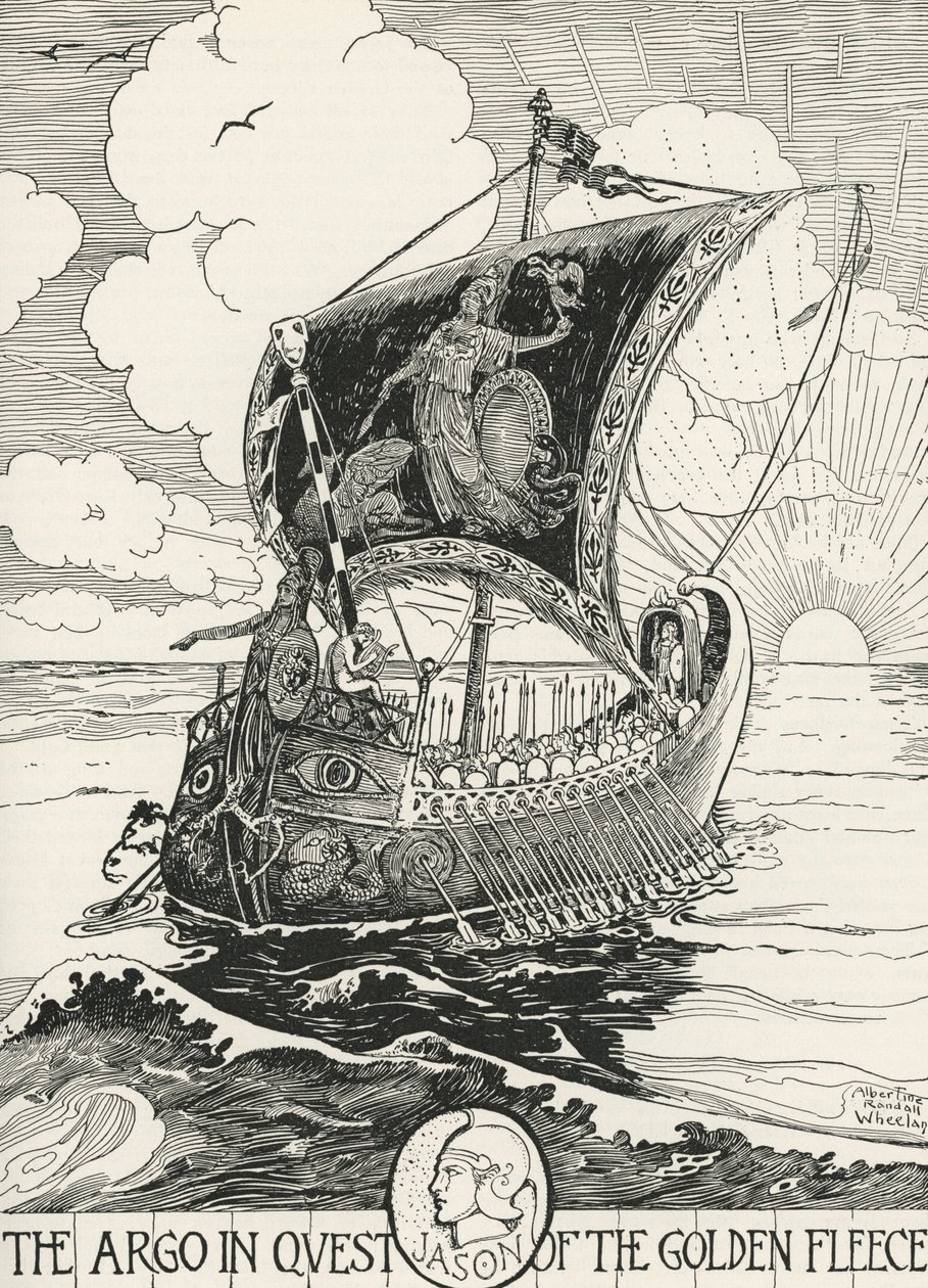 Jason i Argonauci na Argo autorstwa Albertine Randall Wheelan