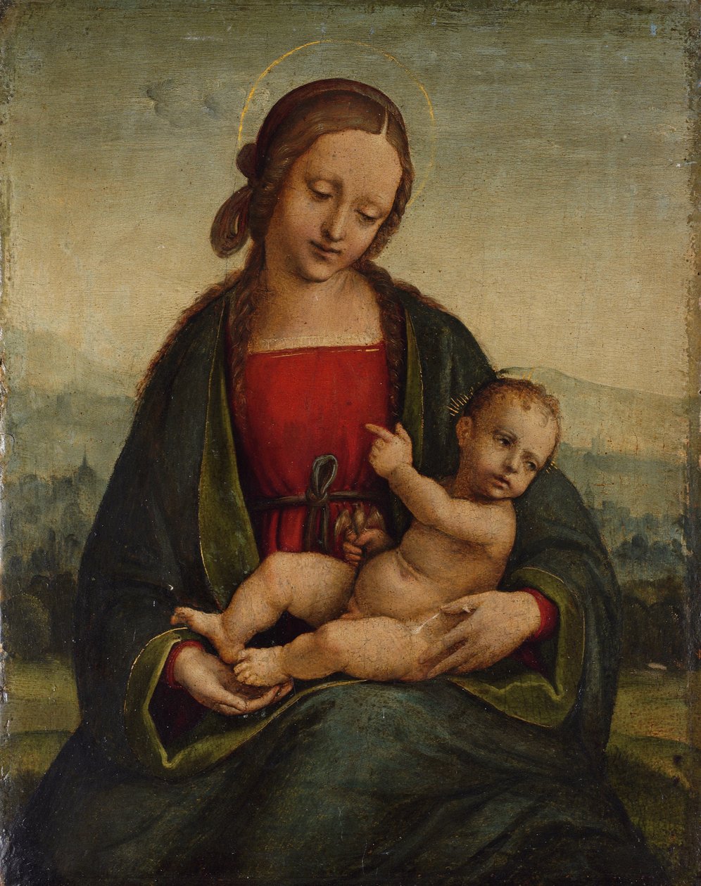 Madonna z Dzieciątkiem i Szczygieł autorstwa Albertino Piazza da Lodi