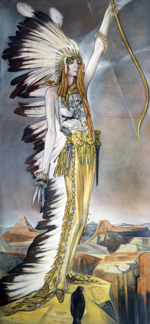 Marchesa Luisa Casati, Grand Canyon autorstwa Alberto Martini