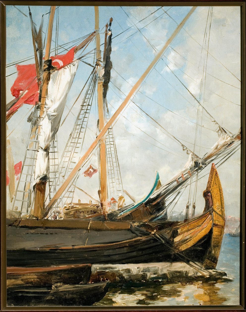 Żaglówki na Bosforze w Turcji Obraz Alberto Pasini (1826-1899) Geny z XIX wieku, Galleria d
