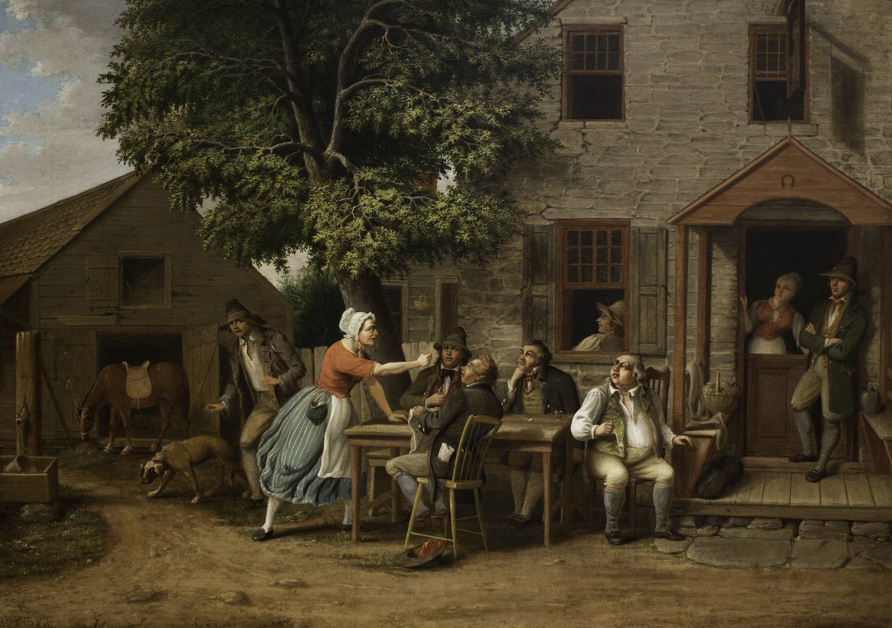 Rip Van Winkle w gospodzie, 1879 autorstwa Albertus D.O Browere