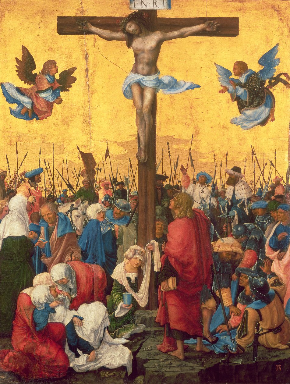 Ukrzyżowanie, ok. 1518 (olej na desce lipowej) autorstwa Albrecht Altdorfer