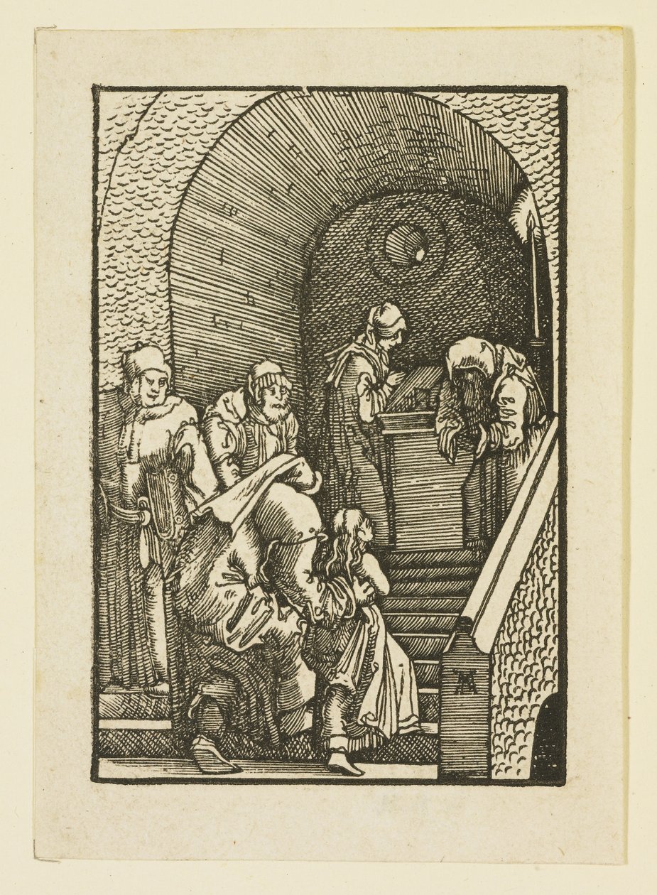 Ofiarowanie Dziewicy w Świątyni autorstwa Albrecht Altdorfer