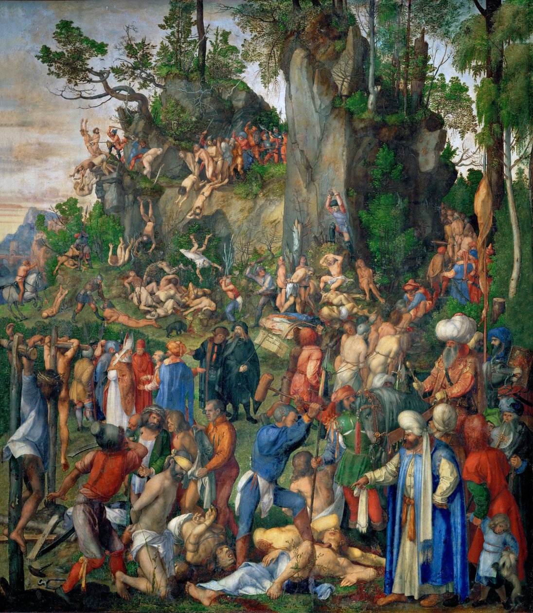 Tortury dziesięciu tysięcy chrześcijan autorstwa Albrecht Dürer