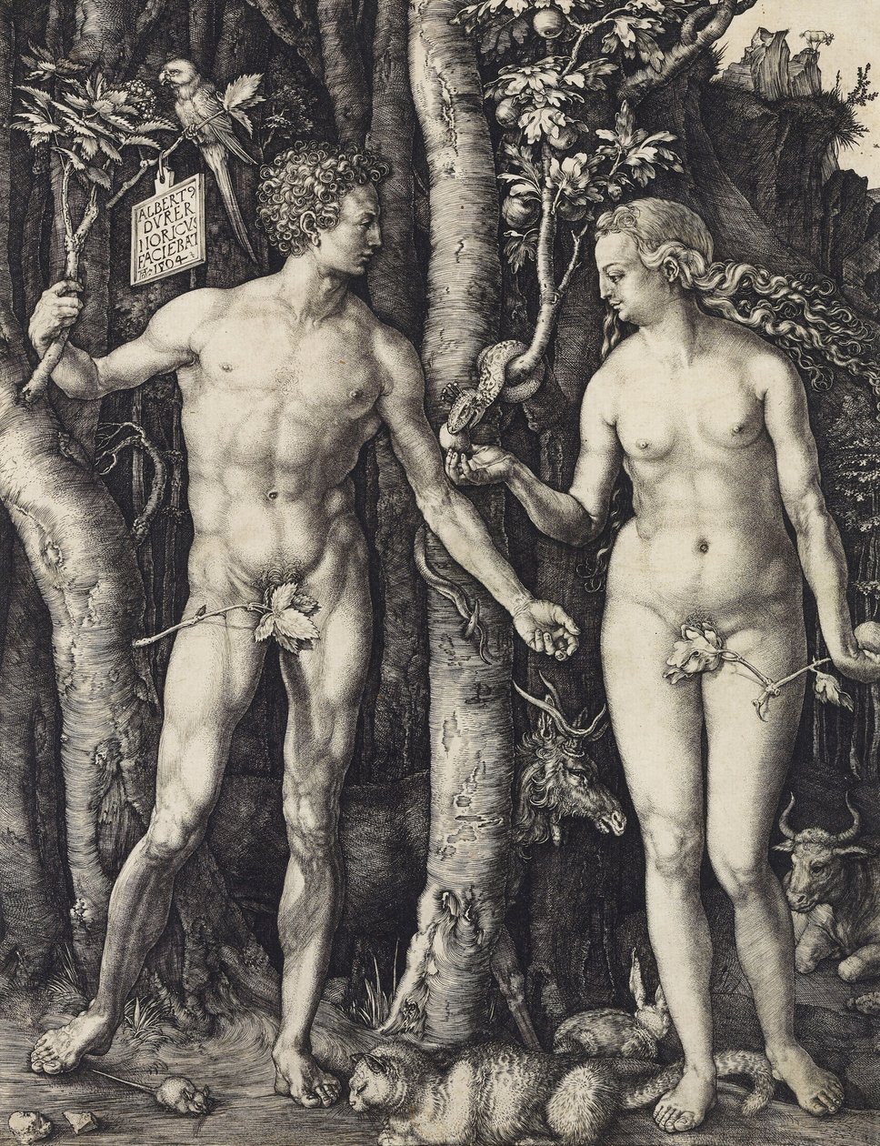 Adam i Ewa autorstwa Albrecht Dürer