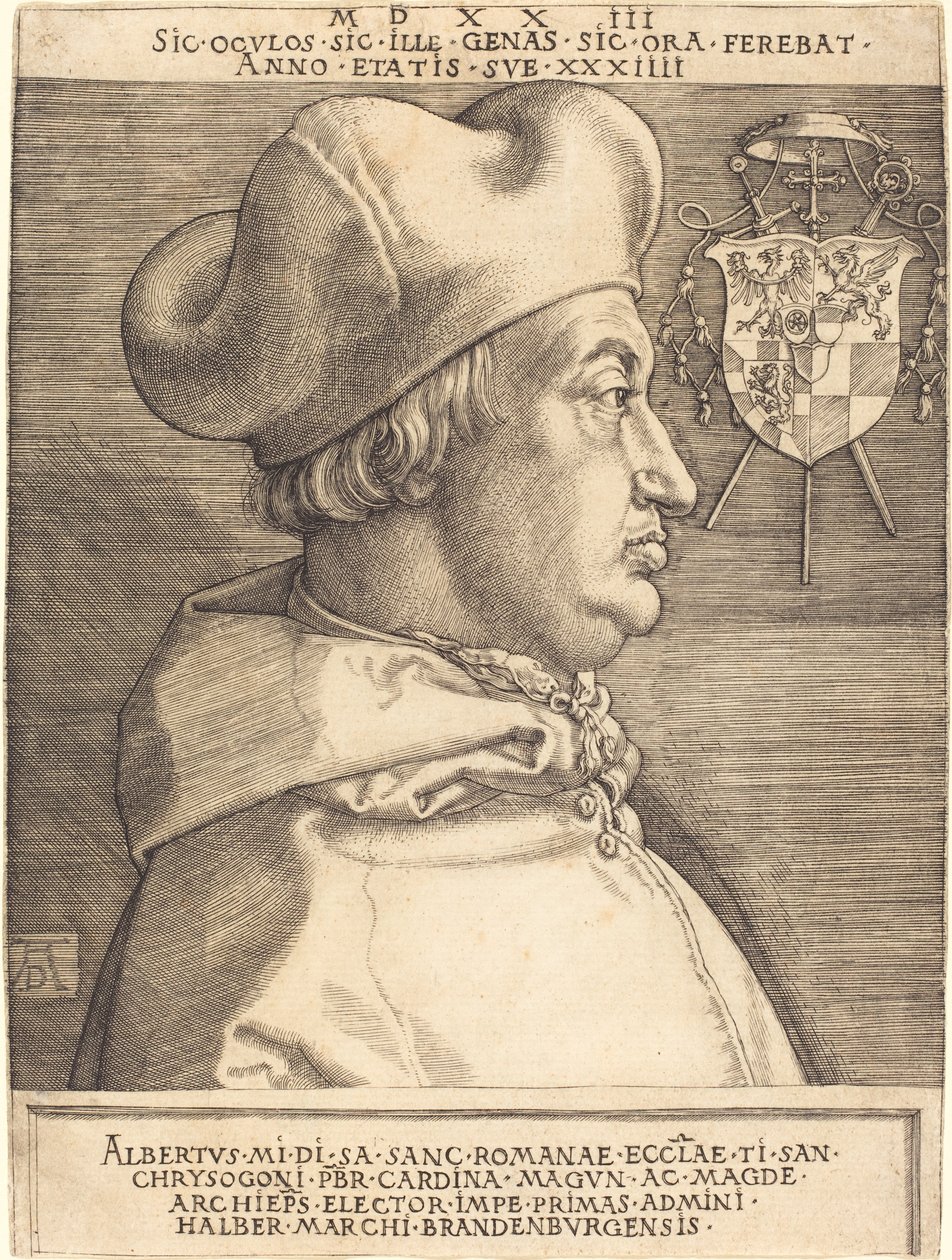 Kardynał Albrecht Brandenburgii autorstwa Albrecht Dürer