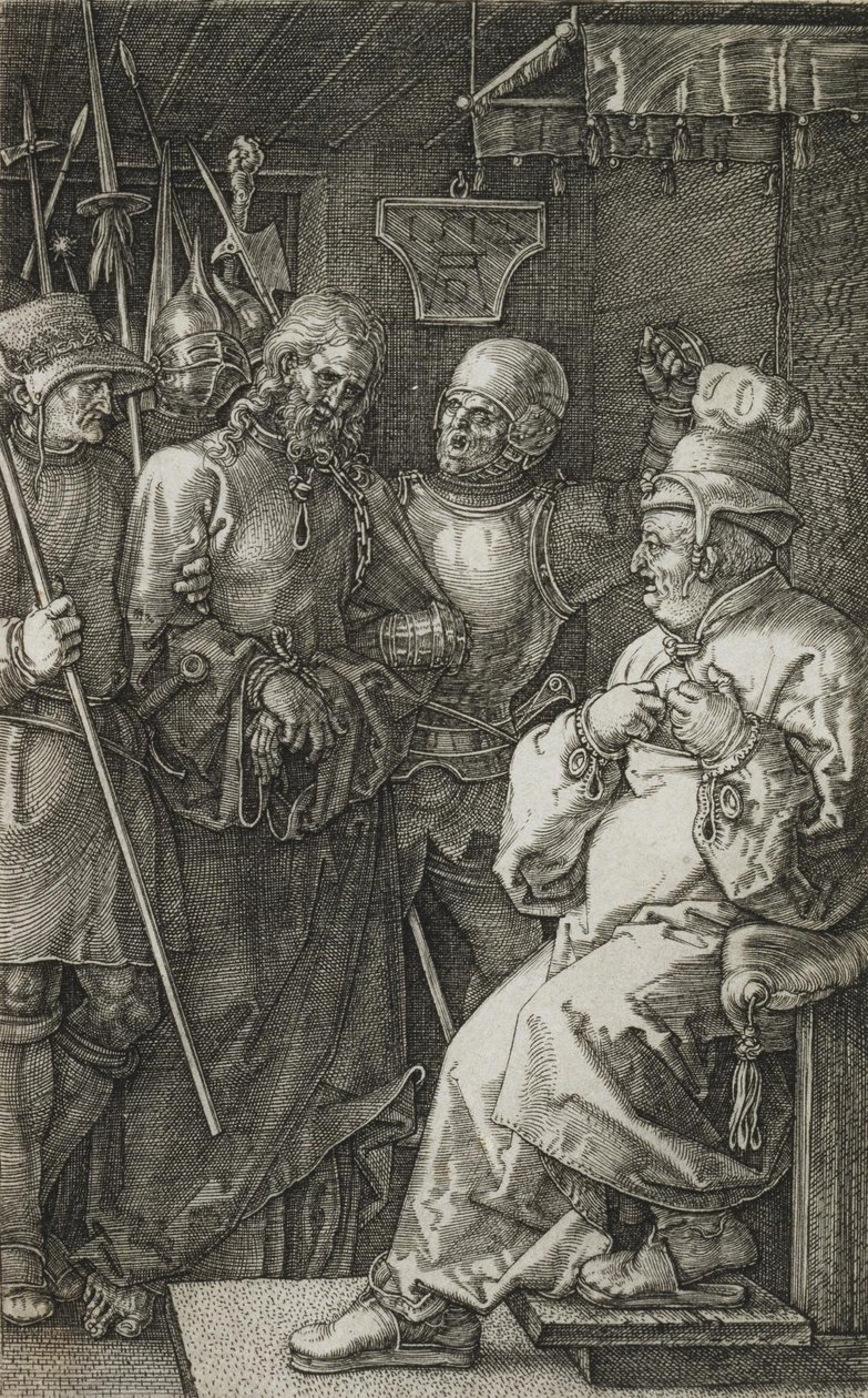 Chrystus przed Kajfaszem autorstwa Albrecht Dürer