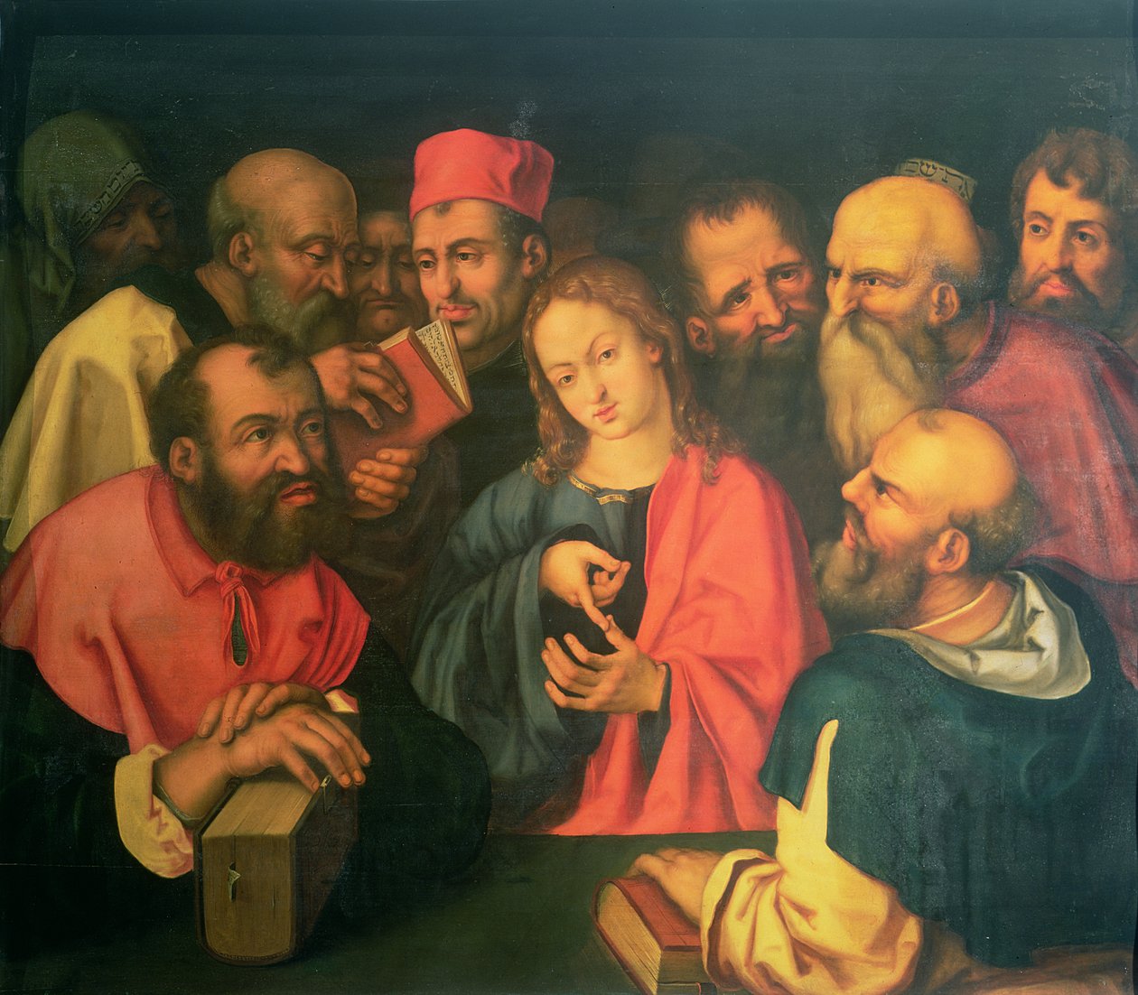 Chrystus dwunastoletni wśród uczonych w Piśmie, XVI lub XVII wiek autorstwa Albrecht Dürer