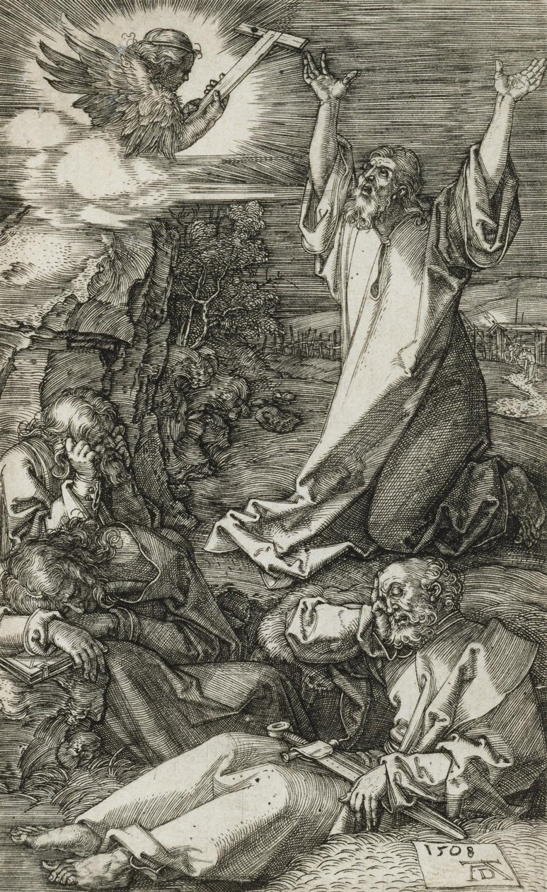Chrystus na Górze Oliwnej autorstwa Albrecht Dürer