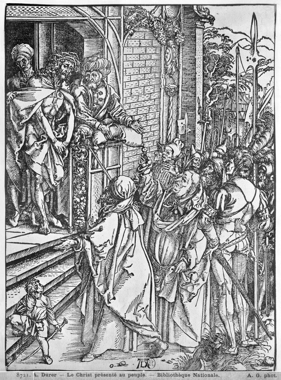Chrystus przedstawiony ludowi autorstwa Albrecht Dürer