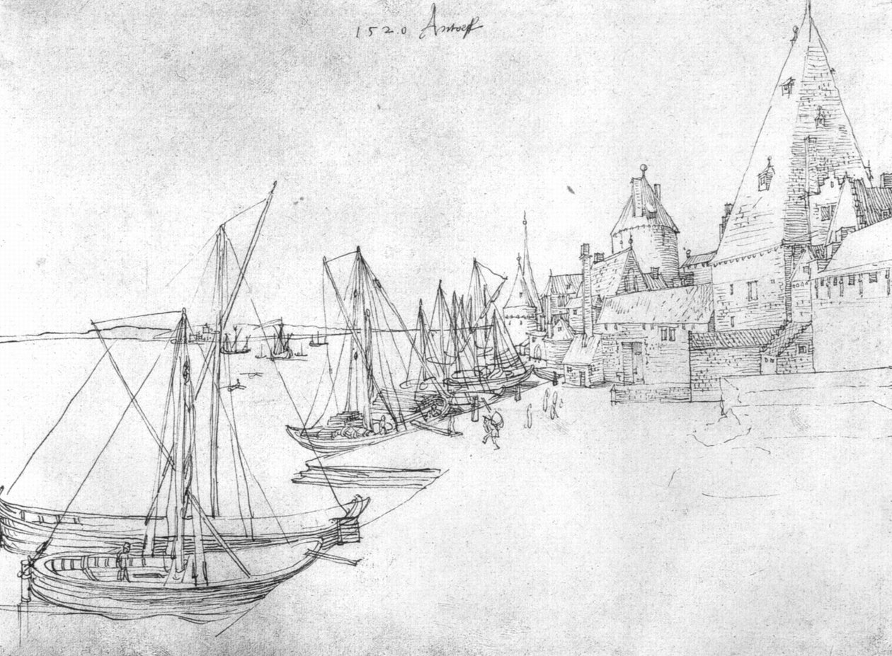 Port w Antwerpii autorstwa Albrecht Dürer