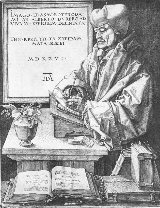 Erazm z Rotterdamu autorstwa Albrecht Dürer