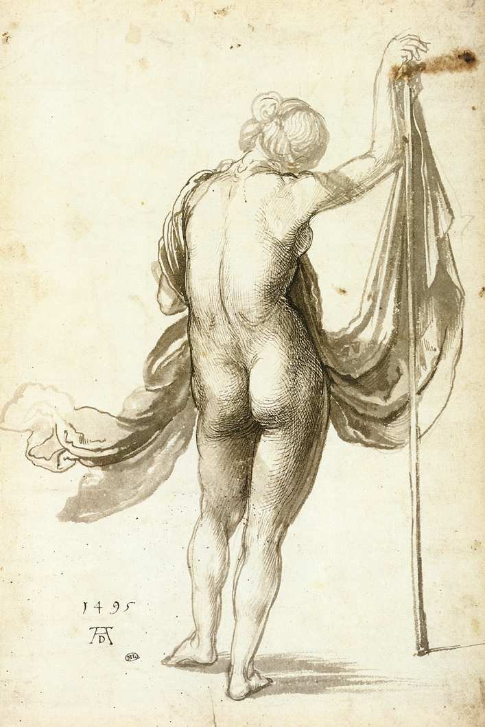 Akt kobiecy z tyłu autorstwa Albrecht Dürer