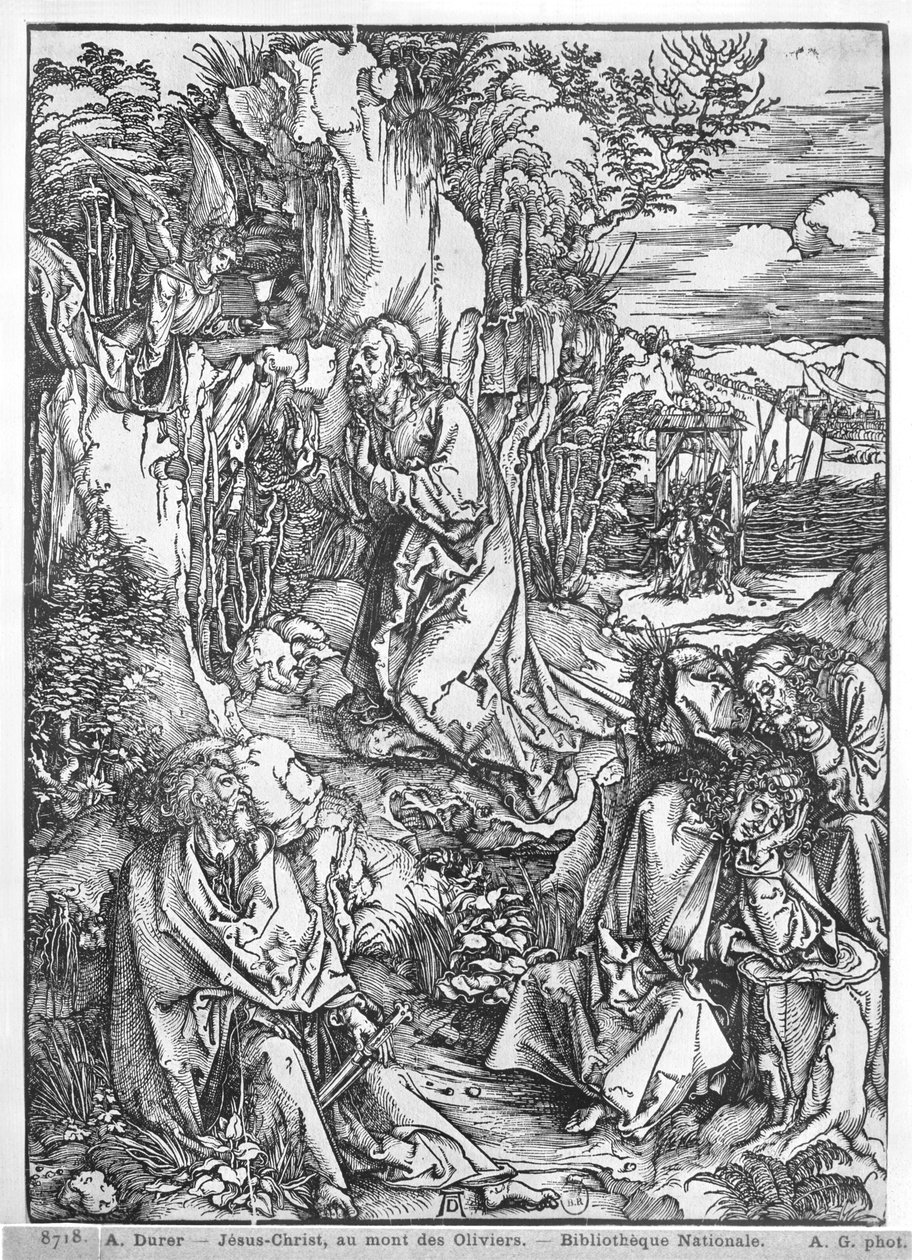 Jezus Chrystus na Górze Oliwnej autorstwa Albrecht Dürer