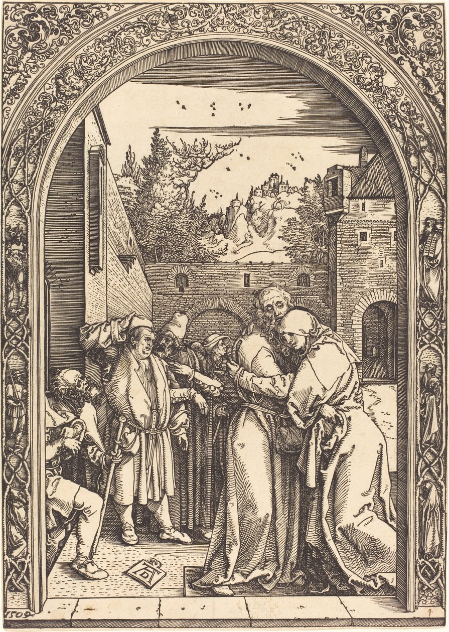 Joachim i Anna przy Złotej Bramie autorstwa Albrecht Dürer