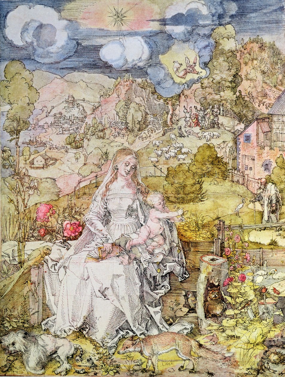 Madonna z Dzieciątkiem (akwarela) autorstwa Albrecht Dürer