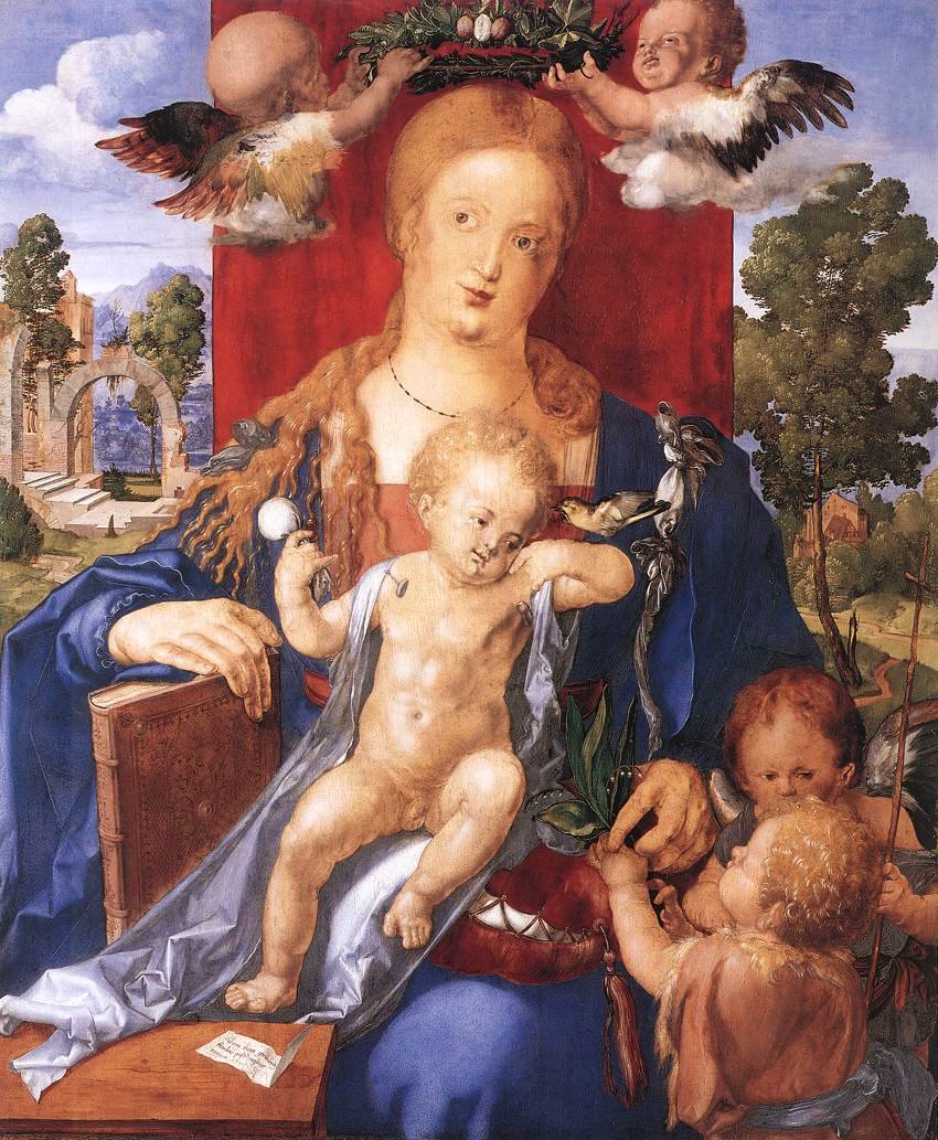 Madonna z czyżykiem autorstwa Albrecht Dürer