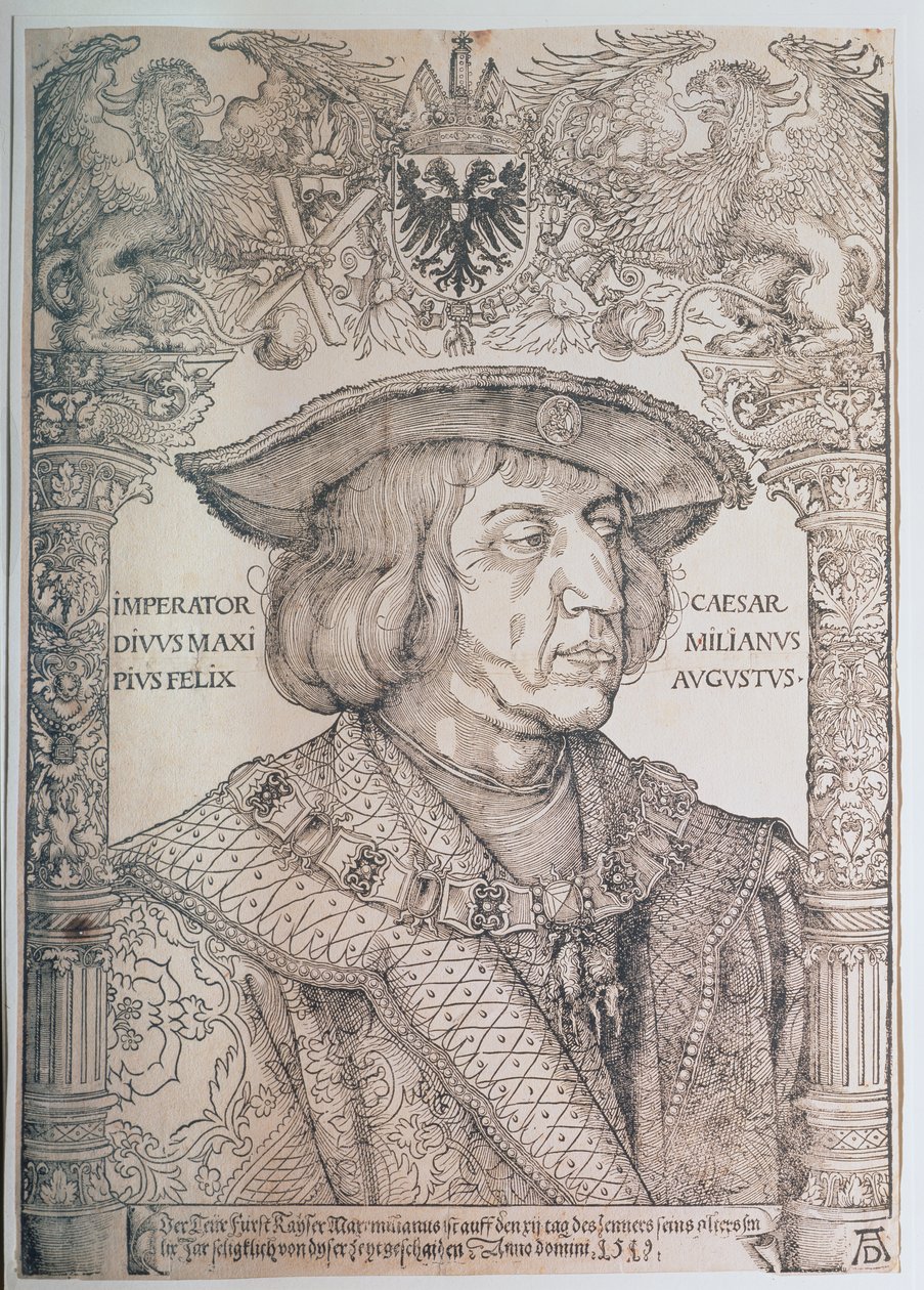 Maksymilian I, cesarz Niemiec (1459-1519), 1518 autorstwa Albrecht Dürer