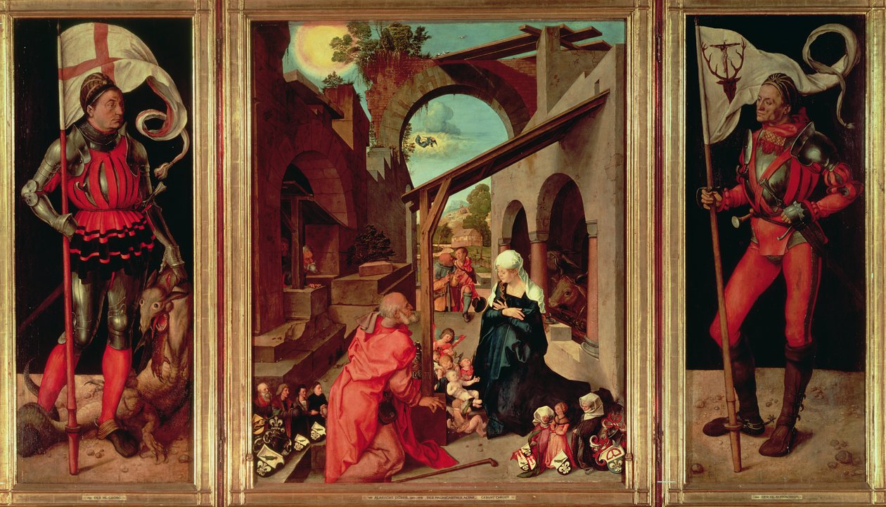 Ołtarz Paumgartnera, ok. 1500 (tempera na desce) (patrz także 61057 i 331713) autorstwa Albrecht Dürer