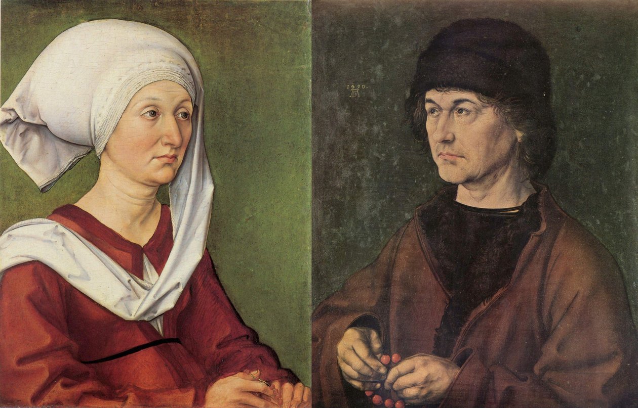 Dyptyk portretowy rodziców Dürera autorstwa Albrecht Dürer