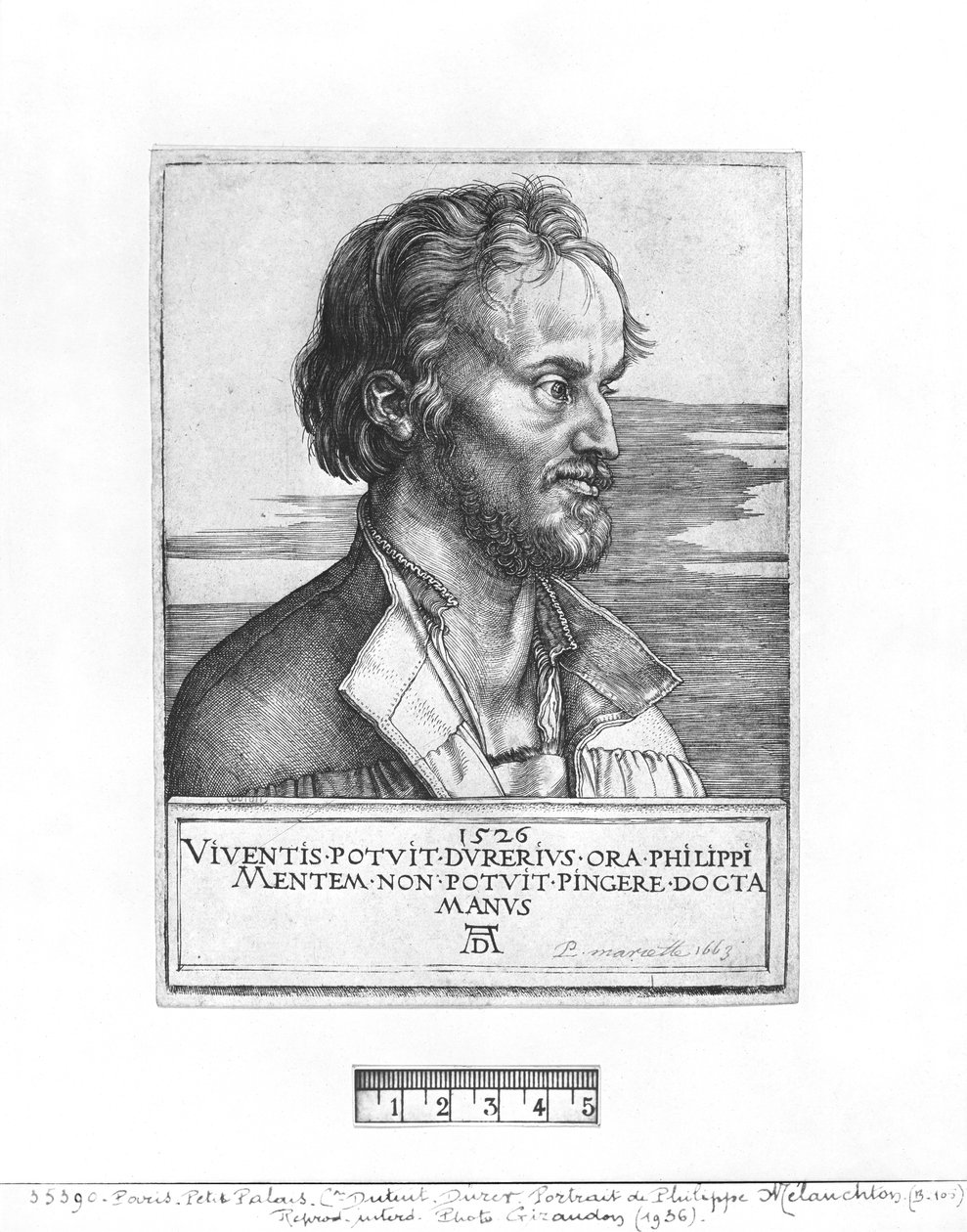 Portret Philippa Melanchtona, 1526 autorstwa Albrecht Dürer