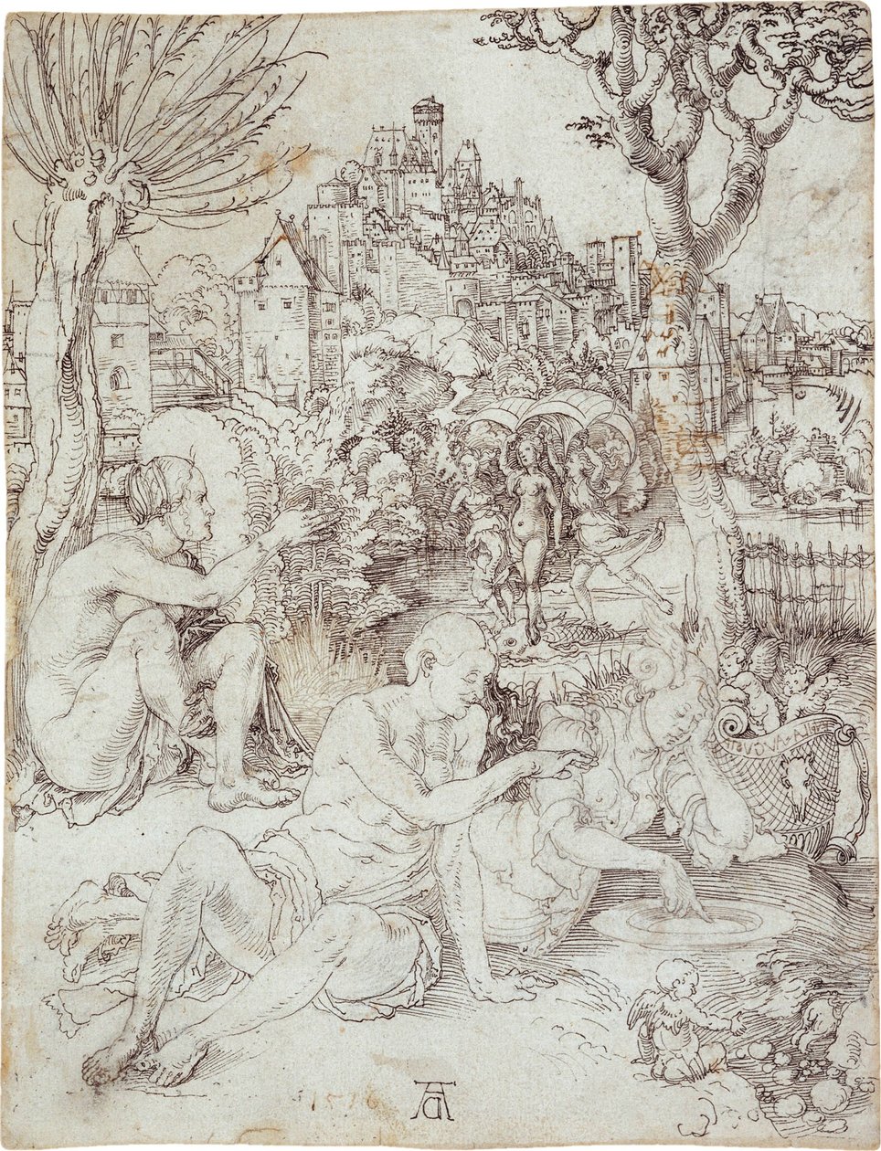 Sierpień uczeń autorstwa Albrecht Dürer