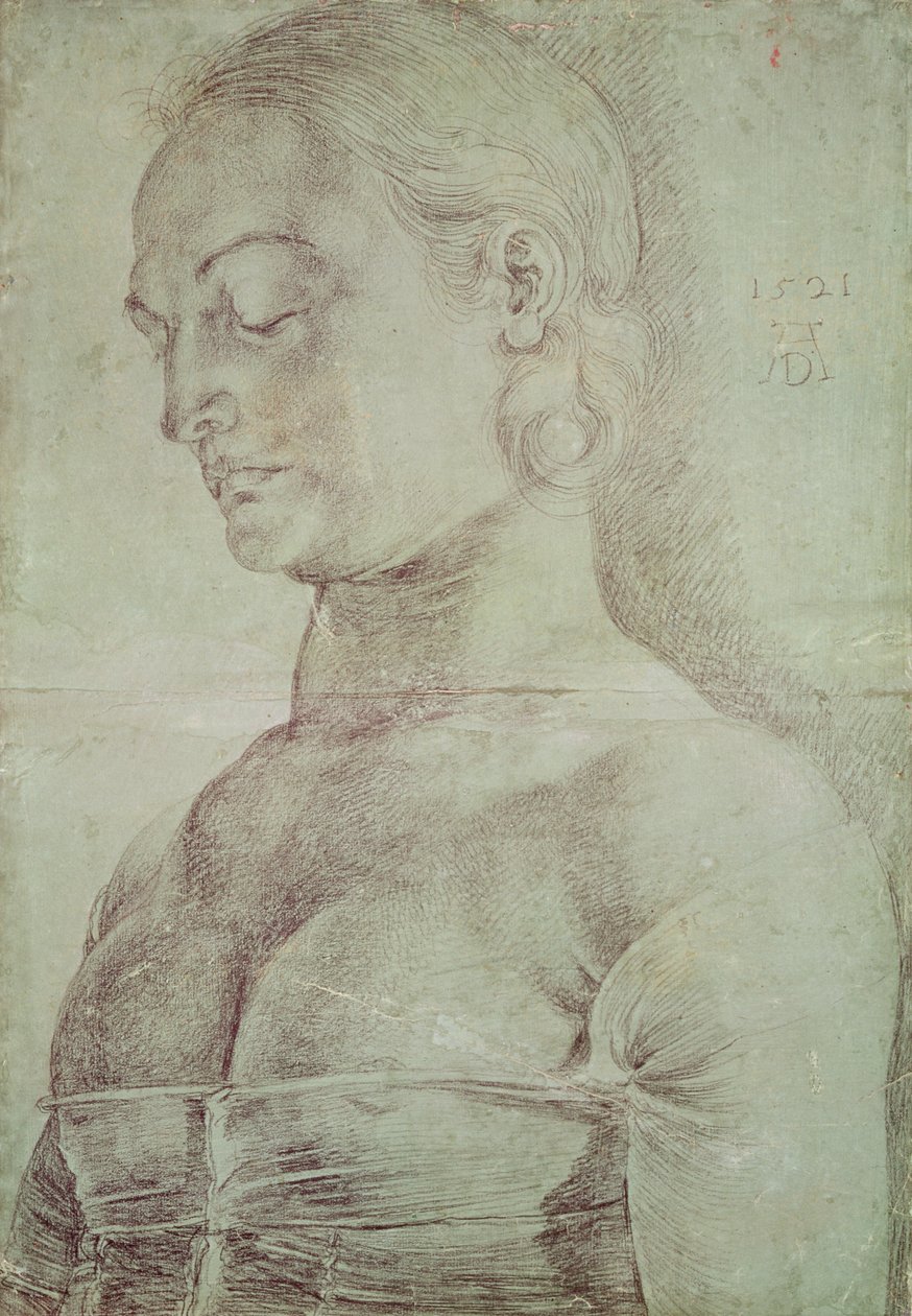 Święta Apollonia, 1521 (kredka na papierze) autorstwa Albrecht Dürer