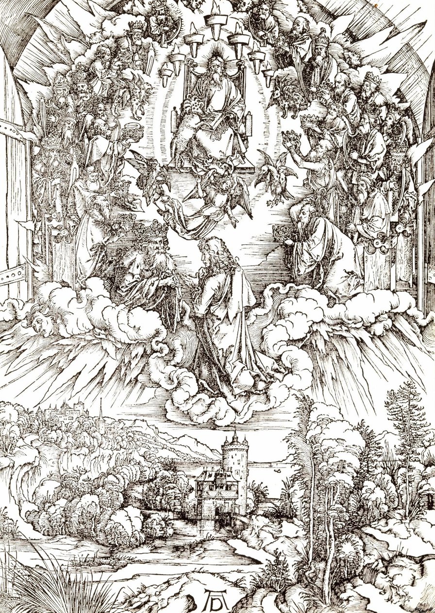 Święty Jan przed Bogiem i starszymi autorstwa Albrecht Dürer