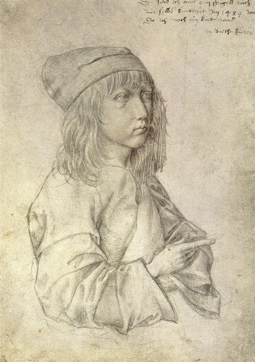 Autoportret w wieku trzynastu lat autorstwa Albrecht Dürer
